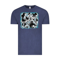 Vintage Denim cowhide glitter leather background Vintage Tee - RanaPortraitStore