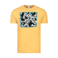 Vintage Mustard cowhide glitter leather background Vintage Tee - RanaPortraitStore