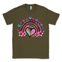 Army Green valentine's day rainbow heart olivia Classic Tee - OliviaCreatesArt