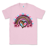 Bubblegum Pink valentine's day rainbow heart olivia Classic Tee - OliviaCreatesArt