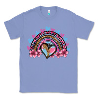 Colony Blue valentine's day rainbow heart olivia Classic Tee - OliviaCreatesArt