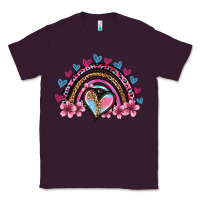 Plum valentine's day rainbow heart olivia Classic Tee - OliviaCreatesArt