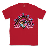 Red valentine's day rainbow heart olivia Classic Tee - OliviaCreatesArt
