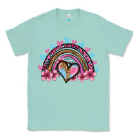 Seafoam valentine's day rainbow heart olivia Classic Tee - OliviaCreatesArt
