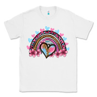 White valentine's day rainbow heart olivia Classic Tee - OliviaCreatesArt