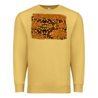 Antique Gold leopard glitter background Premium Sweatshirt - RanaPortraitStore