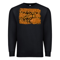 Black leopard glitter background Premium Sweatshirt - RanaPortraitStore