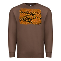 Chestnut leopard glitter background Premium Sweatshirt - RanaPortraitStore