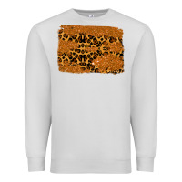 Dove Grey leopard glitter background Premium Sweatshirt - RanaPortraitStore