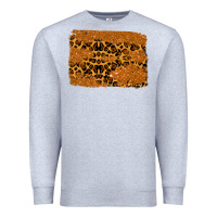 Heather Grey leopard glitter background Premium Sweatshirt - RanaPortraitStore