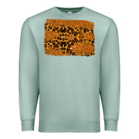Seafoam leopard glitter background Premium Sweatshirt - RanaPortraitStore