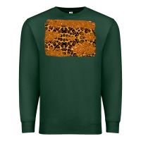 Sports Green leopard glitter background Premium Sweatshirt - RanaPortraitStore