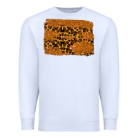 White leopard glitter background Premium Sweatshirt - RanaPortraitStore