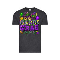 Vintage Black mardi gras squad Vintage Tee - FaDigitalArtStudio