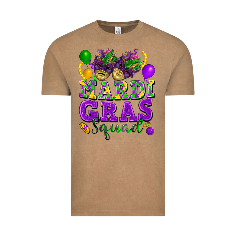 Mardi Gras Squad Vintage Tee by FaDigitalArtStudio | Teevron