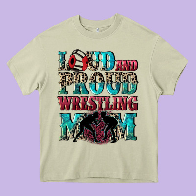 Loud And Proud Wrestling Mom Mother's Day Heavy Core Tee Designed By Cowgirlartshop