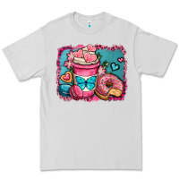 Dove Grey valentines day coffee cup and sweets Premium Tee - OliviaCreatesArt
