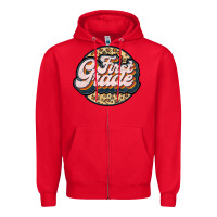 Red first grade Zipper Hoodie - JahusDesignShop