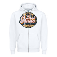 White first grade Zipper Hoodie - JahusDesignShop