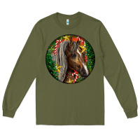 Army Green Tennessee Horse Christmas Long Sleeve Tee - LillyAllenDesigns