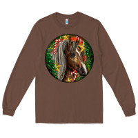 Chestnut Tennessee Horse Christmas Long Sleeve Tee - LillyAllenDesigns