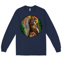 Navy Tennessee Horse Christmas Long Sleeve Tee - LillyAllenDesigns