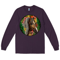 Plum Tennessee Horse Christmas Long Sleeve Tee - LillyAllenDesigns