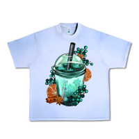 Grape Ice Winter Bobba Cup Urban Heavy Tee - FaDigitalArtStudio
