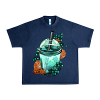 Navy Winter Bobba Cup Urban Heavy Tee - FaDigitalArtStudio