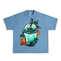 Pebble Blue Winter Bobba Cup Urban Heavy Tee - FaDigitalArtStudio
