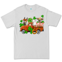 Dove Grey St. Patrick's farm animals and truck Premium Tee - OliviaCreatesArt