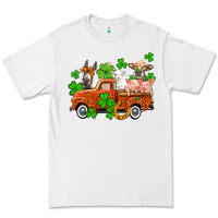 White St. Patrick's farm animals and truck Premium Tee - OliviaCreatesArt