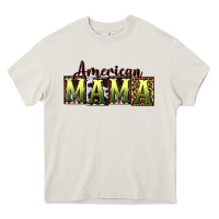 Cream American Mama  Mother's Day Heavy Core Tee - CowGirlArtShop