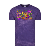 Cloud Purple love mardi gras Vintage Tee - FaDigitalArtStudio