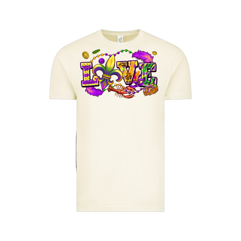 Love Mardi Gras Vintage Tee by FaDigitalArtStudio | Teevron