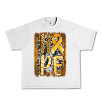 Lunar Rock finding the cure starts with hope childhood cancer awareness  with bac Urban Heavy Tee - Jasminsmagicworld