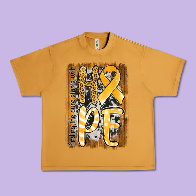 Finding The Cure Starts With Hope Childhood Cancer Awareness  With Bac Urban Heavy Tee Designed By Jasminsmagicworld