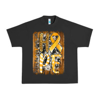 Pigment Black finding the cure starts with hope childhood cancer awareness  with bac Urban Heavy Tee - Jasminsmagicworld