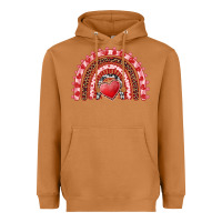 Meerkat valentines day rainbow with heart Heavyweight Hoodie - RanaPortraitStore