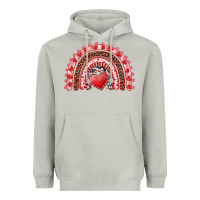 Moon Dust valentines day rainbow with heart Heavyweight Hoodie - RanaPortraitStore