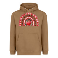 Toasted Coconut valentines day rainbow with heart Heavyweight Hoodie - RanaPortraitStore