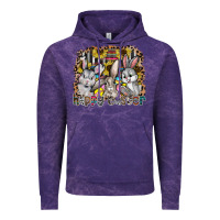 Cloud Purple Happy Easter Vintage Hoodie - CowhideDigitalArt