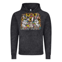 Vintage Black Happy Easter Vintage Hoodie - CowhideDigitalArt