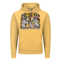 Vintage Mustard Happy Easter Vintage Hoodie - CowhideDigitalArt