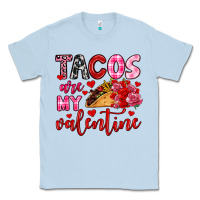 Dusty Blue tacos are my valentine Classic Tee - OliviaCreatesArt