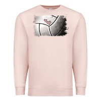 Pale Pink volleyball brushstroke Premium Sweatshirt - RanaPortraitStore