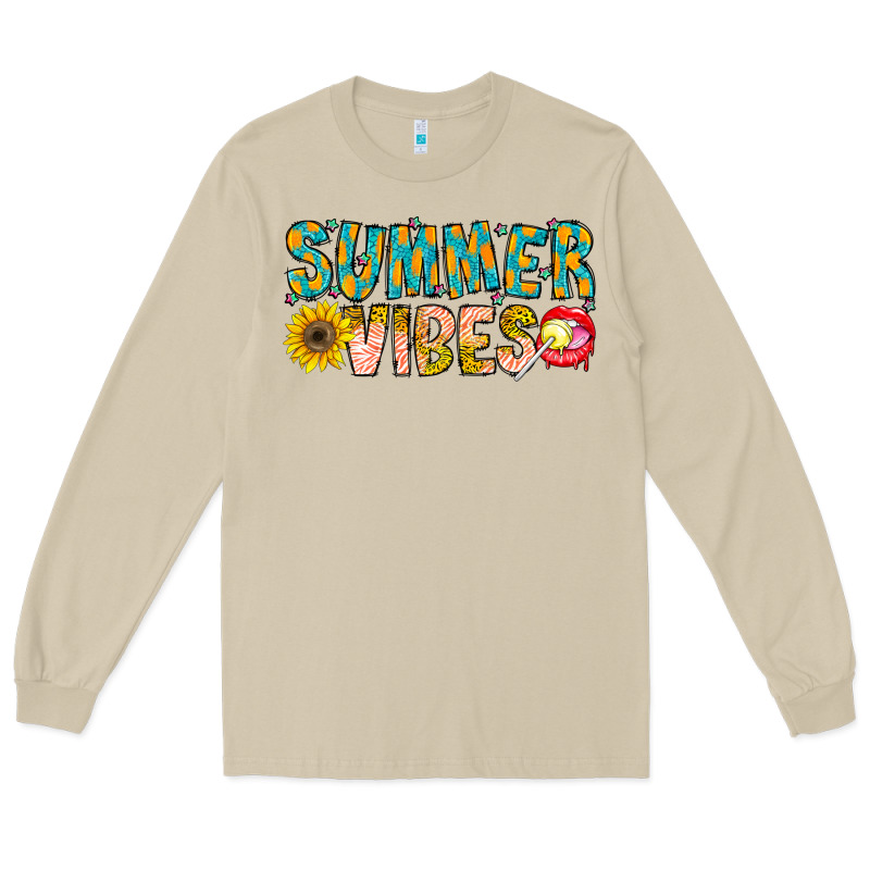 Summer Vibes Long Sleeve Tee by CowhideDigitalArt | Teevron