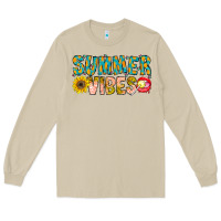 Mushroom Summer Vibes Long Sleeve Tee - CowhideDigitalArt