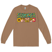 Toasted Coconut Summer Vibes Long Sleeve Tee - CowhideDigitalArt