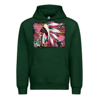 Forest Green indian headdress valentine's day Urban Hoodie - Jasminsmagicworld